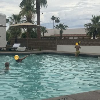 Kimpton Miralina - These kids were having a full-on baseball game in the pool, almost hitting several people with the waterlogged ball. - Hotels Near Me - Scottsdale, Arizona