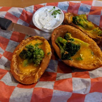 Goatie Whites - Broccoli and cheddar potato skins - Ice Cream & Frozen Yogurt Near Me - Fleischmanns, New York Goatie Whites - Broccoli and cheddar potato skins - Ice Cream & Frozen Yogurt Near Me - Fleischmanns, New York