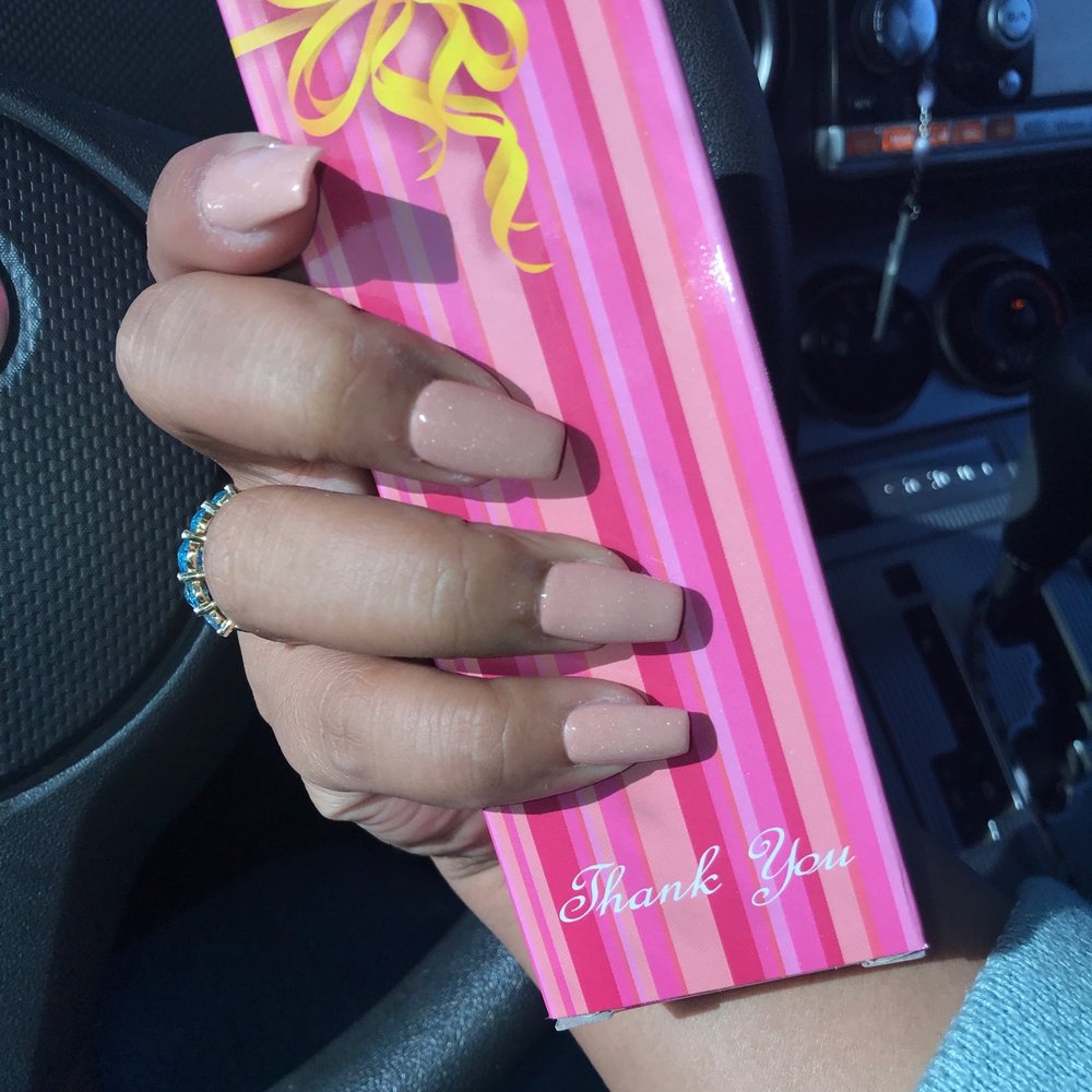 L V Nails & Spa - Powder #61 coffin even got a gift from them today. Hand lotion - Nail Salons Near Me - Dallas, Texas L V Nails & Spa - Powder #61 coffin even got a gift from them today. Hand lotion - Nail Salons Near Me - Dallas, Texas