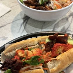 I Heart Pho - Special Combination Noodle salad and Special Combo Bahn Mi