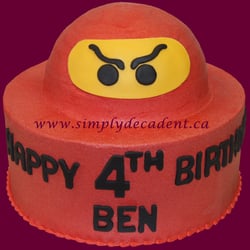 Simply Decadent - Round Buttercream Lego Ninja Cake