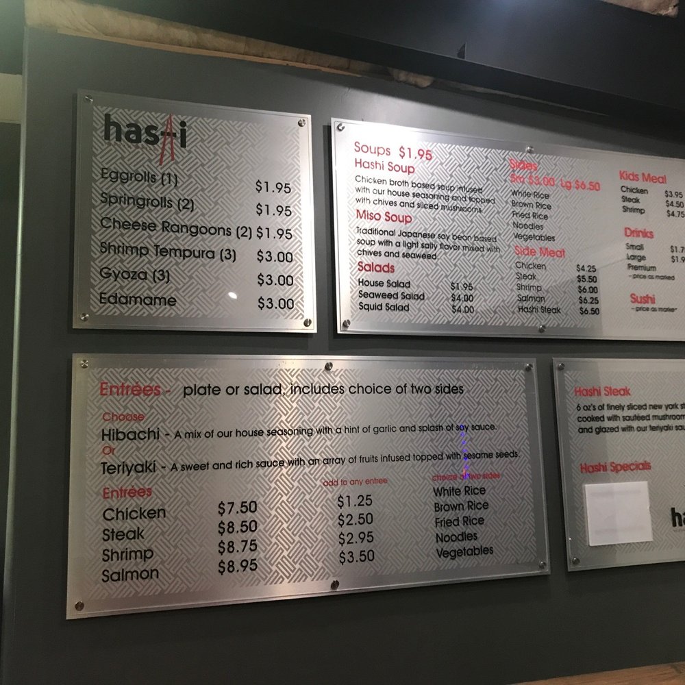 Hashi Teppan Grill - Current menu - Teppanyaki Near Me - Abilene, Texas Hashi Teppan Grill - Current menu - Teppanyaki Near Me - Abilene, Texas