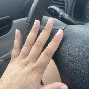 Koo Nails - Then he lets me leave like this  doesn't attempt to try and clean it up. I went to special nails and they got me right. - Nail Salons Near Me - Las Vegas, Nevada