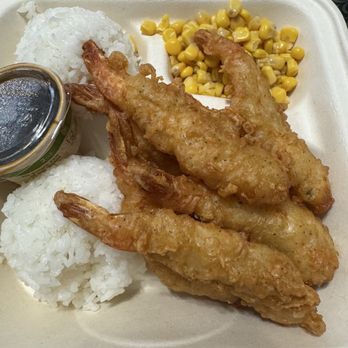 Patsy’s Food - Special For the week of 8/21-8/24/25 - shrimp tempura plate with corn - Asian Fusion Near Me - Wailuku, Hawaii