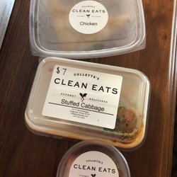 Collette's Clean Eats - Stuffed cabbage, chicken empanada and chocolate chia pudding