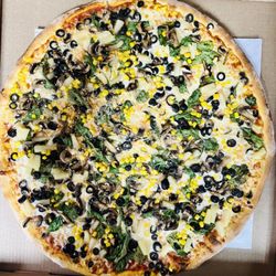 Sliceit Pizza - Spinach, mushroom, pineapple, corn, olives