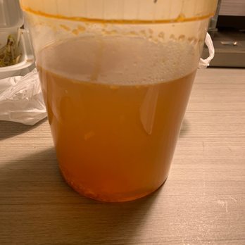 Indochine - Pho broth. I wish I had opened it before leaving bc I would've known something was off, broth I've had before is never this light. - Thai Near Me - Jacksonville, Florida