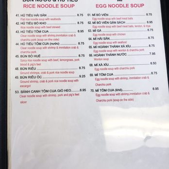 Pho 79 Restaurant - Menu pg. 3 - Vietnamese Near Me - Westminster, California