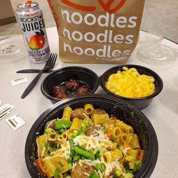 Noodles and Company - Cauliflower Penne Pesto Pasta with Meatballs, Mac n Cheese and Korean BBQ Meatballs - Noodles Near Me - Pittsburgh, Pennsylvania Noodles and Company - Cauliflower Penne Pesto Pasta with Meatballs, Mac n Cheese and Korean BBQ Meatballs - Noodles Near Me - Pittsburgh, Pennsylvania