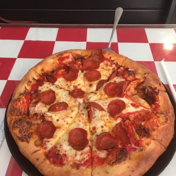 Greek’s Pizzeria - Medium pepperoni and bacon pizza - Pizza Near Me - Crawfordsville, Indiana Greek’s Pizzeria - Medium pepperoni and bacon pizza - Pizza Near Me - Crawfordsville, Indiana
