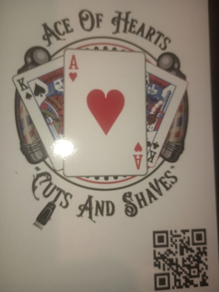 Ace of Hearts Cuts and Shaves Logo