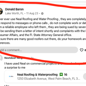 Neal Roofing & Waterproofing - Roofing Near Me - West Palm Beach, Florida Neal Roofing & Waterproofing - Roofing Near Me - West Palm Beach, Florida