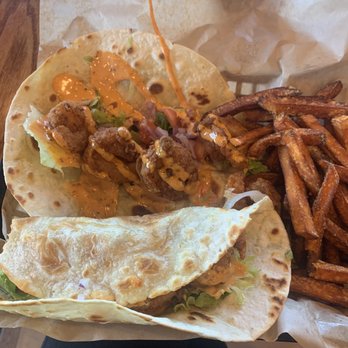 Two Guys Grille - Firecracker shrimp taco - American Near Me - Morrisville, North Carolina