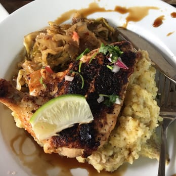 Local Republic - Jerk chicken with goat cheese and sage potatoes and spicy cabbage!! Omg - Gastropubs Near Me - Lawrenceville, Georgia