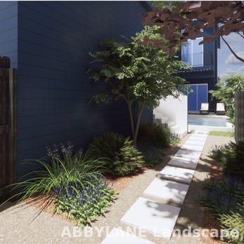 Yarrow Landscaping - Haskell St. 3D rendering - Landscaping Near Me - Austin, Texas
