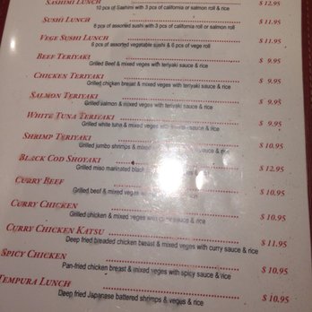 Hinote Sushi Restaurant - Lunch menu (2/2) - Japanese Near Me - Mississauga, Ontario