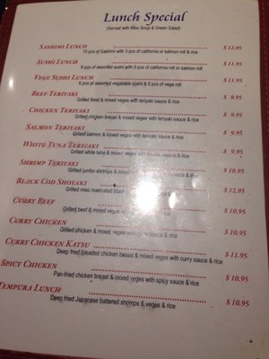 Menu photo 1 Hinote Sushi Restaurant Mississauga, ON