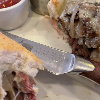 Cuts Steakhouse - Steak sandwich w/ cilantro parm fries. - Steakhouses Near Me - Atlanta, Georgia