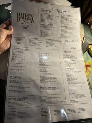 Menu photo 4 Baires Grill - Doral Doral, FL