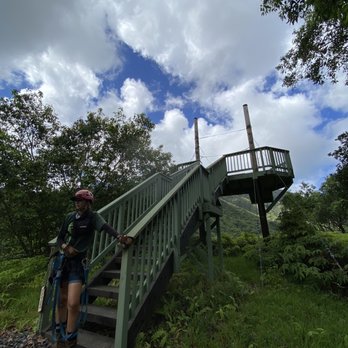 Kualoa Ranch - One of the zipline platforms - Tours Near Me - Kaneohe, Hawaii Kualoa Ranch - One of the zipline platforms - Tours Near Me - Kaneohe, Hawaii