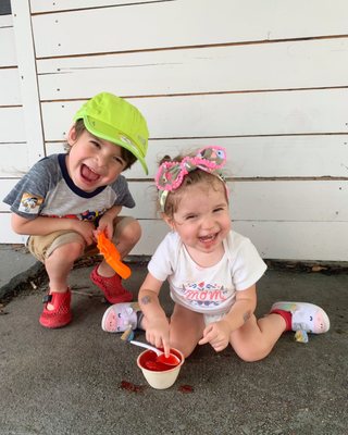 Blue Monkey Shaved Ice by null