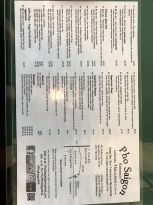 Menu photo 4 Pho Saigon Restaurant Springfield, MA