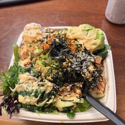 Salmon poke bowl.