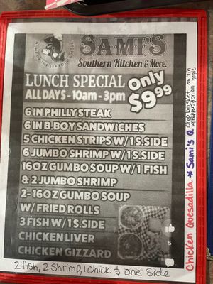 Menu photo 3 Sami’s Southern Kitchen & More Sapulpa, OK Menu photo 3 Sami’s Southern Kitchen & More Sapulpa, OK