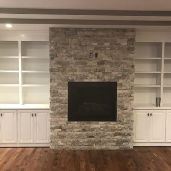 Probuilds - Stacked stone fireplace - General Contractors Near Me