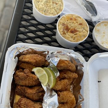YUPPI - 1/2 & 1/2 Yuppi Special with wings and shrimp. Sides were mac and cheese and potato salad - Chicken Wings Near Me - Tampa, Florida YUPPI - 1/2 & 1/2 Yuppi Special with wings and shrimp. Sides were mac and cheese and potato salad - Chicken Wings Near Me - Tampa, Florida