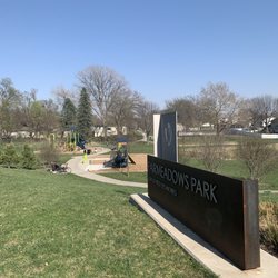 Fairmeadows Park - Sign and playground.