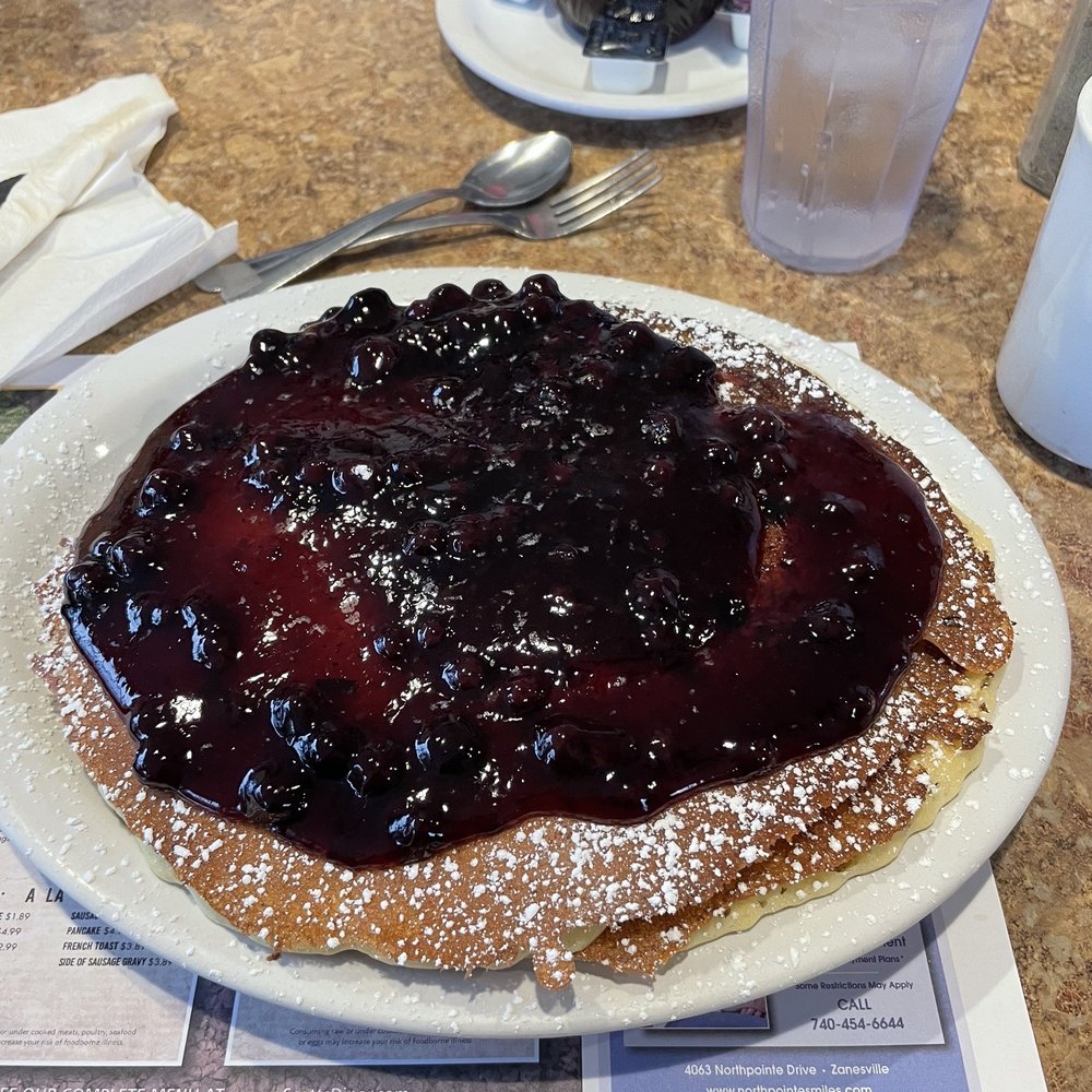 Full Blueberry stack of pancakes Full Blueberry stack of pancakes