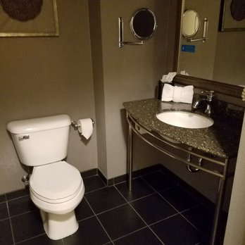 Hampton Inn & Suites Ogden - Isn't this area the make it or break it of a good room? haha.  Clean and nice. - Hotels Near Me - Ogden, Utah