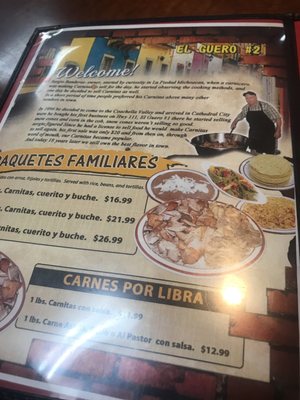 Menu photo 2 Taqueria El Guero #2 Cathedral City, CA Menu photo 2 Taqueria El Guero #2 Cathedral City, CA