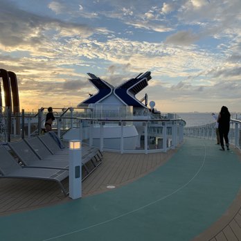Celebrity Edge - Jogging track (raised whirlpool in background) - Boat Tours Near Me - West Hollywood, California Celebrity Edge - Jogging track (raised whirlpool in background) - Boat Tours Near Me - West Hollywood, California