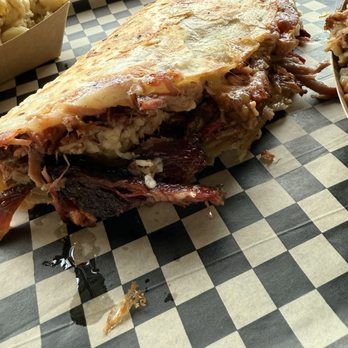 MEGA Texas Barbeque - DAMMNNN - 1/2 pound brisket, flour tortilla, cheese - Caterers Near Me - Fresno, California