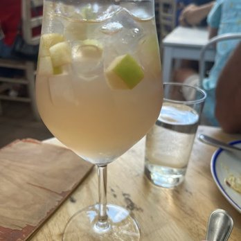 Mandolin Aegean Bistro - aegenan white sangria - Mediterranean Near Me - Miami, Florida Mandolin Aegean Bistro - aegenan white sangria - Mediterranean Near Me - Miami, Florida