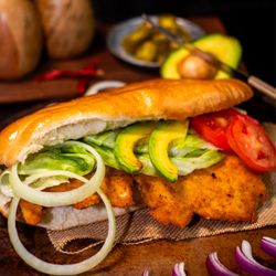 Taco Bar - Torta- Milanesa (chicken or beef)
