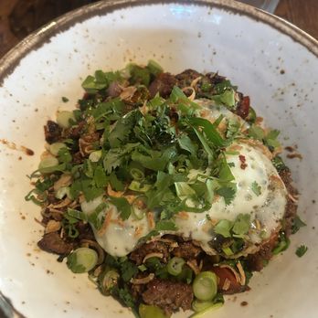 Village Social Kitchen & Bar - Bangkok basil beef bowl - Salad Near Me - Mount Kisco, New York Village Social Kitchen & Bar - Bangkok basil beef bowl - Salad Near Me - Mount Kisco, New York