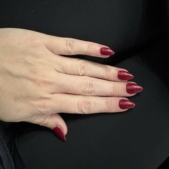 The Glitter Nails and Spa - Full set; almond shape - Nail Salons Near Me - Lithia, Florida