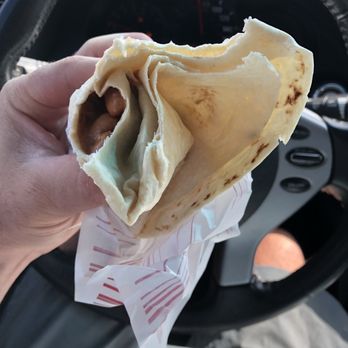 Baker's Drive-Thru - Bean and cheese burrito missing most of the bean and cheese - Mexican Near Me - Ontario, California Baker's Drive-Thru - Bean and cheese burrito missing most of the bean and cheese - Mexican Near Me - Ontario, California