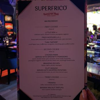 Superfrico - Restaurant Week 2026 menu - Italian Near Me - Las Vegas, Nevada Superfrico - Restaurant Week 2026 menu - Italian Near Me - Las Vegas, Nevada