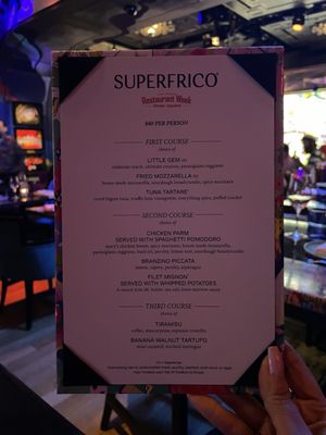 Menu photo 1 Superfrico Las Vegas, NV Menu photo 1 Superfrico Las Vegas, NV