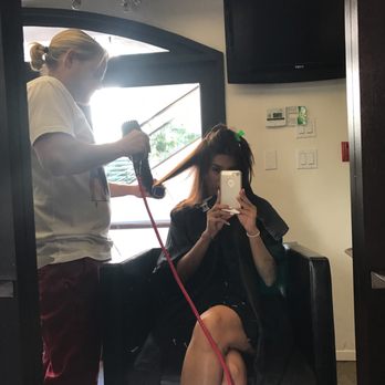 the M salon - Damian making my hair fabulously frizz free ! - Hair Salons Near Me - Beverly Hills, California the M salon - Damian making my hair fabulously frizz free ! - Hair Salons Near Me - Beverly Hills, California