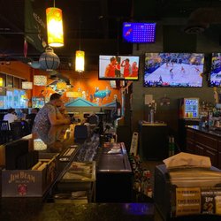 Two Bucks - The bar is big with a cool mural on the back wall
