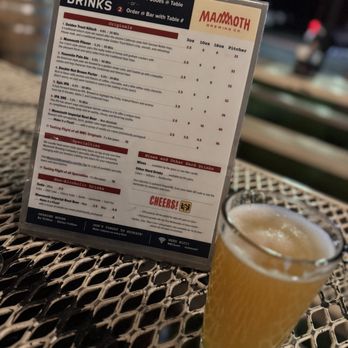 Mammoth Brewing - Current drink menu as of 7-20-2025 if you're ordering via their QR code. - Breweries Near Me - Mammoth Lakes, California Mammoth Brewing - Current drink menu as of 7-20-2025 if you're ordering via their QR code. - Breweries Near Me - Mammoth Lakes, California