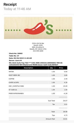Menu photo 2 Chili's Syracuse, NY Menu photo 2 Chili's Syracuse, NY