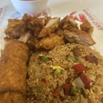 East Harbor - Sweet & Sour Chicken with egg roll and pork fried rice. - Cajun/Creole Near Me - New Orleans, Louisiana