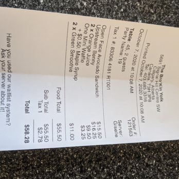 The Bro'Kin Yolk - Bill - Breakfast & Brunch Near Me - Calgary, Alberta The Bro'Kin Yolk - Bill - Breakfast & Brunch Near Me - Calgary, Alberta