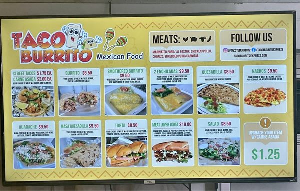 Menu photo 2 Taco Burrito Lindon, UT Menu photo 2 Taco Burrito Lindon, UT